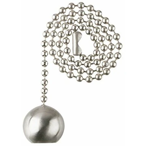 77217 Finitura In Nichel Spazzolato, Catena Di Trazione Con Sfera 3 77217 Finitura In Nichel Spazzolato, Catena Di Trazione Con Sfera