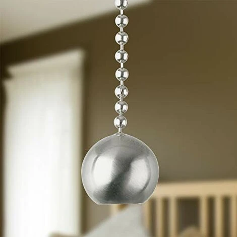 77217 Finitura In Nichel Spazzolato, Catena Di Trazione Con Sfera 4 77217 Finitura In Nichel Spazzolato, Catena Di Trazione Con Sfera - immagine 2