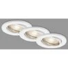 Briloner Leuchten 7144-036 - Set Di 3 Faretti A LED Orientabili, 3,5 Watt, 350 Lumen, 3000 Kelvin, IP23, 86 X 70 Mm (DxH), Colore: Bianco -Negozio al dettaglio Paulmann 70723779 1