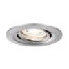 Paulmann 92972 Nova Mini Plus Lampada Da Incasso LED Coin EasyDim Rotonda Orientabile Incl. 1 Faretto Da Incasso Da 4,2 Watt Dimmerabile Ferro Spazzolato Apparecchio Da Incasso Alluminio Bianco Caldo -Negozio al dettaglio Paulmann 70867346 1