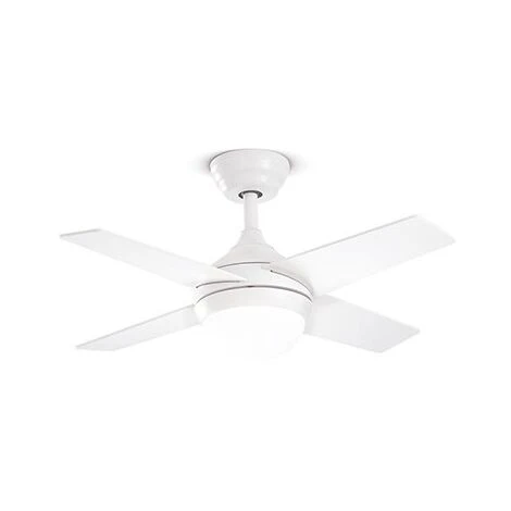 Ventilatore Crux In Metallo Verniciato Bianco Opaco 18w A Led 7162 B CT Motore AC 5 Ventilatore Crux In Metallo Verniciato Bianco Opaco 18w A Led 7162 B CT Motore AC - immagine 3