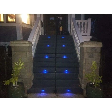 ZOLGINAH Lampada Da Terra A Faretto Da Incasso - Luce Orientabile (Blu) Impermeabile IP67 0,6W Ø31mm - Illuminazione Per Terrazza, Patio, Vialetto, Parete, Giardino, Decorazione, Interno Ed Esterno, 6 4 ZOLGINAH Lampada Da Terra A Faretto Da Incasso - Luce Orientabile (Blu) Impermeabile IP67 0,6W Ø31mm - Illuminazione Per Terrazza, Patio, Vialetto, Parete, Giardino, Decorazione, Interno Ed Esterno, 6 - immagine 2