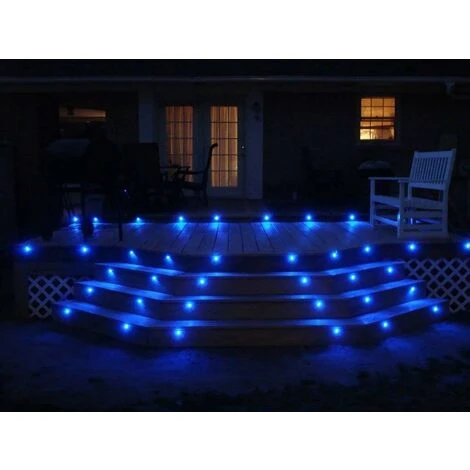 ZOLGINAH Lampada Da Terra A Faretto Da Incasso - Luce Orientabile (Blu) Impermeabile IP67 0,6W Ø31mm - Illuminazione Per Terrazza, Patio, Vialetto, Parete, Giardino, Decorazione, Interno Ed Esterno, 6 7 ZOLGINAH Lampada Da Terra A Faretto Da Incasso - Luce Orientabile (Blu) Impermeabile IP67 0,6W Ø31mm - Illuminazione Per Terrazza, Patio, Vialetto, Parete, Giardino, Decorazione, Interno Ed Esterno, 6 - immagine 5