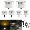ZOLGINAH Faretto Da Incasso Lampada Da Terra-luce (bianco Caldo) Impermeabile IP67 DC12V 0.6W Ø31mm-illuminazione Per Terrazza, Patio, Vialetto, Parete, Giardino, Decorazione, Interni Ed Esterni-6 Pez -Negozio al dettaglio Paulmann 71128985 1