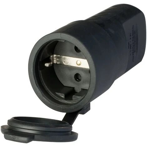 POLYPOOL PP0465X PRESA SCHUKO IN GOMMA IP44 PZ 1 3 POLYPOOL PP0465X PRESA SCHUKO IN GOMMA IP44 PZ 1