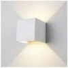 Lampada 12w COB LED Cubo Applique Parete 220V Luce Biemissione 1440lm Regolabile IP65 Bianco Naturale