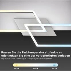 Lampada A Soffitto LED Dimmerabile CCT Plafoniera Telecomando Cromo-alu 20W Luce Notturna -Negozio al dettaglio Paulmann 72586844 4