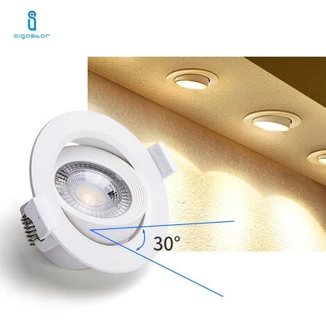 FARETTO LED ORIENTABILE DA INCASSO 5W 6500K BIANCO FREDDO 12 PEZZI 7 FARETTO LED ORIENTABILE DA INCASSO 5W 6500K BIANCO FREDDO 12 PEZZI - immagine 5