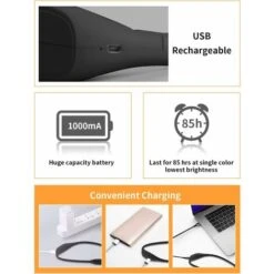 MINKUROW Lampada Da Lettura Da Collo Ricaricabile, 3 Colori Protezione Degli Occhi Lampada Da Lettura Notturna A Led Intorno Al Collo Vivavoce, Lampada Da Collo Da 1000 Mah Per Leggere, Campeggio, Cuc -Negozio al dettaglio Paulmann 73466676 3