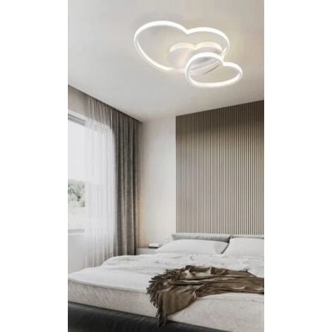 Lampadario Plafoniera Illuminazione A Led Moderno 33W Luce Soffitto Forma Cuori Luce Naturale 4000K 6 Lampadario Plafoniera Illuminazione A Led Moderno 33W Luce Soffitto Forma Cuori Luce Naturale 4000K - immagine 4
