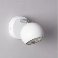 Lampada Da Parete In Alluminio Orientabile 1 Faretto Ates Bianco Bianco130 Mm -Negozio al dettaglio Paulmann 7488457 4