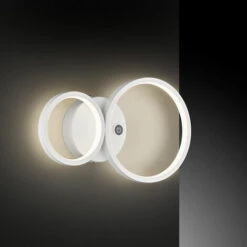 Lampada Da Parete Lampada Da Parete Moderna Lampada Da Parete Interna Rotonda, Touch Dimmer Ring Design Bianco, 1x LED 11W 1100Lm 3000K, LxPxH 32.5x19.5x6cm, WOFI 4532.02.06.9000 11 Lampada Da Parete Lampada Da Parete Moderna Lampada Da Parete Interna Rotonda, Touch Dimmer Ring Design Bianco, 1x LED 11W 1100Lm 3000K, LxPxH 32.5x19.5x6cm, WOFI 4532.02.06.9000 -Negozio al dettaglio Paulmann 75022865 5