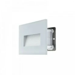 Segnapasso Led 4W Incasso Cassetta 503 Ip65 Cornice Vetro Bianco Luce Calda 3000K