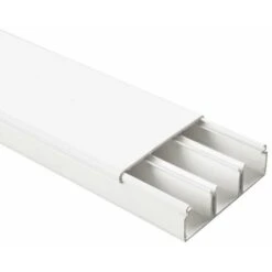 Canale Portacavo A 3 Vie - 2 Metri X 60 Mm X 20 Mm Bianco