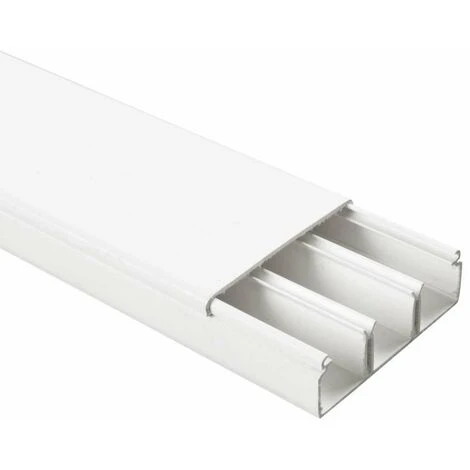 Canale Portacavo A 3 Vie - 2 Metri X 60 Mm X 20 Mm Bianco 3 Canale Portacavo A 3 Vie - 2 Metri X 60 Mm X 20 Mm Bianco