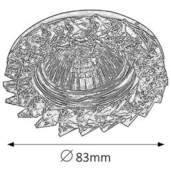 Incasso Metallo Leggero Modo Punto / Cristallo Acrilico Trasparente / Cromo Ø8,3cm -Negozio al dettaglio Paulmann 77434766 4