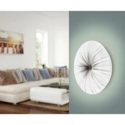 EGLO A Soffitto A LED A Luce Bianca NIEVES Bianco, Argento Ø41cm H: 6.5cm -Negozio al dettaglio Paulmann 77436594 3
