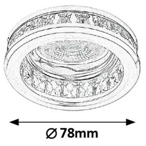 Spot Moda Incasso GU5.3 12V Luce Con Cristalli Acrilici 4 Spot Moda Incasso GU5.3 12V Luce Con Cristalli Acrilici - immagine 2