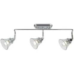 Lampada A Parete/bagno Light Antoine Metal Chrom E14 3x Max 40W IP44 H: 14 Cm L: 65 Cm B: 18 Cm Dimmabile -Negozio al dettaglio Paulmann 77443316 3