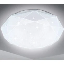 Plafoniera Led Rotonda 80W Luce Fredda Cielo Stellato Lampada Diamante BTL-804