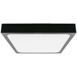 V-TAC VT-8624B-SQ Plafoniera Led 24W IP44 Quadrata NERA 360° Design Moderno 100lm/W 6500K - Sku 7647