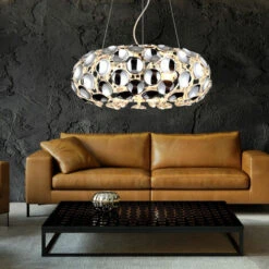 Lampada A Sospensione Lampada Da Soggiorno Lampada A Sospensione Design Lampada A Sospensione Cromata Moderna, Metallo, 3x E14, DxH 48x150 Cm -Negozio al dettaglio Paulmann 80916121 4