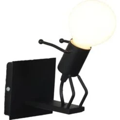 None Lampada Da Parete Umanoide Creativa Lampada Da Parete Per Interni Lampada Da Parete Moderna Art Déco Per Camera Dei Bambini Max 60W E27 -Negozio al dettaglio Paulmann 81276348 4