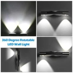 None Moderno Applique Da Parete LED Lampada Da Parete Alluminio LED Lampada Da Muro Interno Per Camera Da Letto Scale Corridoio Soggiorno KTV 2W Bianco -Negozio al dettaglio Paulmann 81276436 2