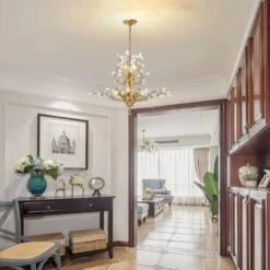 Ganeed Vintage K9 Chiaro Lampadari Di Cristallo, Illuminazione A Soffitto, Illuminazione A Sospensione A Filo Montato Apparecchio Con 8 Luce Per Soggiorno Ristorante Portico Corridoio (Oro) -Negozio al dettaglio Paulmann 81504983 4