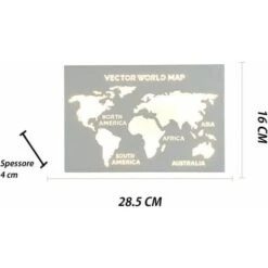 Applique Lampada A Led Per Parete Muro Illuminazione Planisfero Cambia 3 Luci -Negozio al dettaglio Paulmann 82157075 4