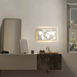 Applique Lampada A Led Per Parete Muro Illuminazione Planisfero Cambia 3 Luci -Negozio al dettaglio Paulmann 82157075 5