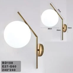Applique Da Parete Con Sfera In Vetro E27 Metallo Oro Lampada Design Moderno Minimal -Negozio al dettaglio Paulmann 82636666 5