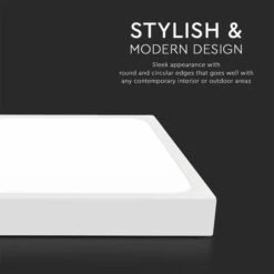 V-TAC Plafoniera LED Quadrata 18W Colore Bianco 3000K IP44 -Negozio al dettaglio Paulmann 83283718 3