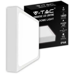 V-TAC Plafoniera LED Quadrata 18W Colore Bianco 3000K IP44 -Negozio al dettaglio Paulmann 83283718 5