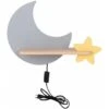Lampada Per Bambini Applique Con Mensola Luna Grigio 2 Lampada Per Bambini Applique Con Mensola Luna Grigio -Negozio al dettaglio Paulmann 83560626 1