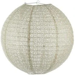 Lanterna A Sfera Openwork D45 - Ecru - Atmosphera Créateur D'intérieur