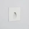 Segnapasso Da Esterni LED 2W Da Incasso A Parete Quadrato Bianco Ellis Bianco Naturale 4000K 87 Mm60º
