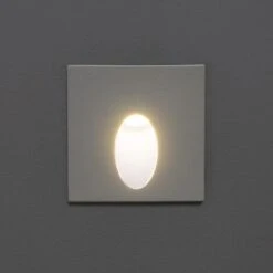 Segnapasso Da Esterni LED 2W Da Incasso A Parete Quadrato Bianco Ellis Bianco Naturale 4000K 87 Mm60º -Negozio al dettaglio Paulmann 83821194 5