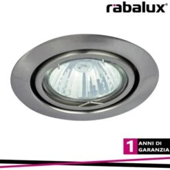 SPOT RELIGHT ROUND ADJ.. GU5.3, 12V, SATIN CHROME