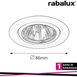 SPOT RELIGHT ROUND ADJ GU5.3 , 12V, WHITE -Negozio al dettaglio Paulmann 83822096 2