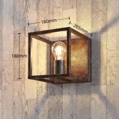 Lindby Applique Rustica Emin In Metallo Colore Ossidato -Negozio al dettaglio Paulmann 8412606 4