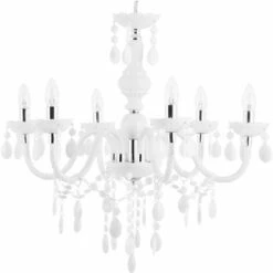 Lampadario Candeliere Bianco A Sei Braccia Kalang L