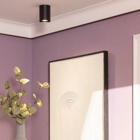 Applique Da Soffitto Alluminio Quarzo Nero Nero 4 Applique Da Soffitto Alluminio Quarzo Nero Nero - immagine 2