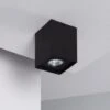 Applique Da Soffitto Alluminio Jaspe Nero Nero -Negozio al dettaglio Paulmann 8445395 1