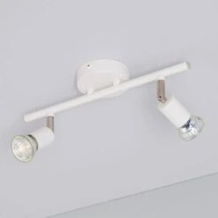 Lampada Da Soffitto Orientabile Alluminio 2 Faretti Bianco Oasis Bianco -Negozio al dettaglio Paulmann 8445399 4