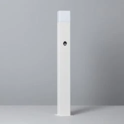 Lampioncino Augusta Bianco Con Sensore Di Movimento PIR 74cm Bianco110 Mm