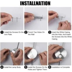 MINKUROW Lampada Da Lettura Flessibile Da Parete 3w Con Presa E Interruttore Eu, Applique Da Parete Per Lettura, Libri, Testiera, Camera Da Letto (2 Unità, Luce Calda) -Negozio al dettaglio Paulmann 85700058 4