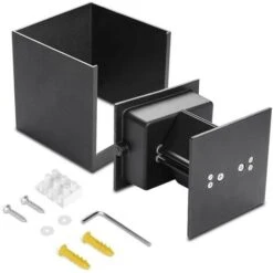 12W Lampada COB LED Cubo Applique Parete 220V Luce Biemissione Nera O Bianca 1440lm Regolabile IP65 Bianca - Nero -Negozio al dettaglio Paulmann 85740616 3