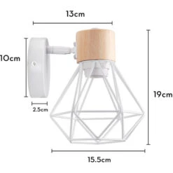 2PCS Applique Da Parete Retrò Lampada Da Parete Moderna Applique Parete Per Interni Applique In Metallo, Dia15CM Angolo Regolabile Bianco Per Ufficio Camera Da Letto Bar E27 -Negozio al dettaglio Paulmann 85752855 5