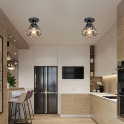 (2X) Plafoniera Retrò Lampada Da Soffitto Vintage Plafoniere Moderno Per Interni Lampadina E27, Per Camera Da Letto Corridoio Ufficio Nero -Negozio al dettaglio Paulmann 85753328 3